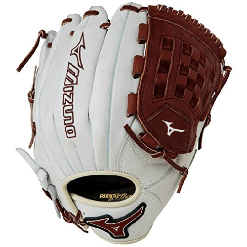 Mizuno GMVP1200PSE3 MVP Prime Baseball Glove 12 inch (Silver-Brown, Right Hand Throw) : Patent pending Heel Flex Technology increases flexibility and closure. Center pocket design. Strong edge creates a more stable thumb and pinky. Smooth professional style. Oil Plus leather, the perfect balance of oiled softness for exceptional feel and firm control that serious players demand. Durable Steer soft palm liner. Matching outlined embroidered logo. Two tone lace.