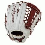 Mizuno GMVP1277PSE3 MVP Prime Baseball Glove 12.75 inch (Silver-Brown, Right Hand Throw) : Patent pending Heel Flex Technology increases flexibility and closure. Center pocket design. Strong edge creates a more stable thumb and pinky. Smooth professional style. Oil Plus leather, the perfect balance of oiled softness for exceptional feel and firm control that serious players demand. Durable Steer soft palm liner. Matching outlined embroidered logo. Two tone lace.