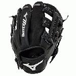 Mizuno Prospect series baseball gloves have patent pending heel flex technology that increases flexibility and closure. Parashock palm pad and butter soft lining in select models reduces shock and sting. Power close makes catching easy. Helps youth players learn to catch the right way in the pocket.