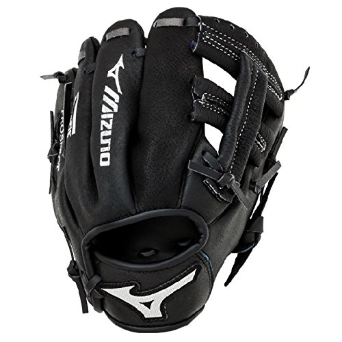 Mizuno Prospect series baseball gloves have patent pending heel flex technology that increases flexibility and closure. Parashock palm pad and butter soft lining in select models reduces shock and sting. Power close makes catching easy. Helps youth players learn to catch the right way in the pocket.