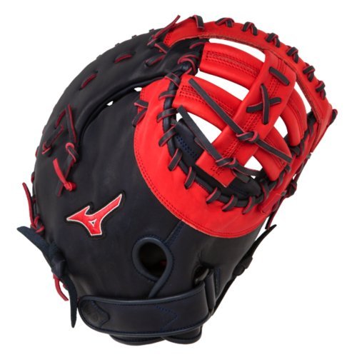 mizuno-gxf50pse3-mvp-prime-first-base-mitt-13-inch-navy-red-right-hand-throw GXF50PSE3-Navy-RedRight Hand Throw Mizuno New Mizuno GXF50PSE3 MVP Prime First Base Mitt 13 inch Navy-Red Right