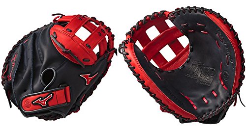 mizuno-gxs50pse4-mvp-prime-se-catchers-mitts-navy-red-right-hand-throw GXS50PSE4-NAVY-RED-RightHandThrow Mizuno B0186F1HEI Bio soft leather professional style smooth leather that has the perfect