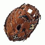 The Mizuno GXS57 is a 34.00-Inch full sized fast pitch catcher's mitt made from soft Bio Throwback leather and is game ready.