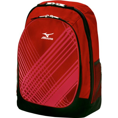 Mizuno Lightning Day Pack (Orange) : The Lightning Daypack features Mizuno's Aerostrap technology, which consists of thick, padded straps with mesh backing for ultimate comfort when carrying large loads. The handy front compartment features a valuables pocket and hook for keys, while the padded sleeve for laptops provides secure storage for your computer.