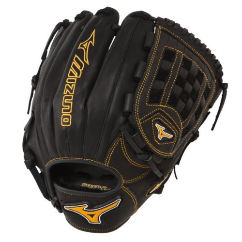 Mizuno MVP Prime GMVP1200P1 Baseball Glove 12 inch (Right Hand Throw) : Smooth professional style oil soft plus leather is the perfect balance of oiled softness for exceptional feel and firm control that serious players demand. Outlined, embroidered logo. Center pocket design patterns plus grip thumb for added comfort.