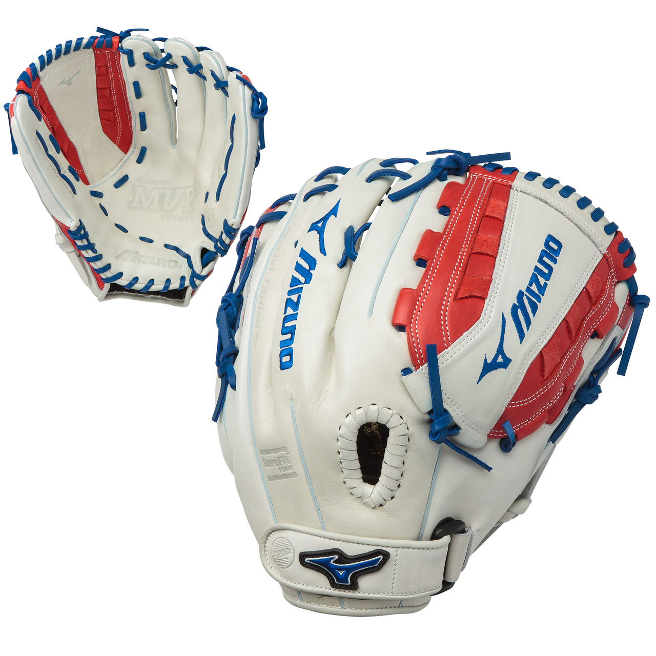 The all new MVP Prime SE fastpitch softball series gloves feature a Center Pocket Designed Pattern that naturally centers the pocket under the index finger for the most versatile break in possible. Professional style Bio Soft leather has the perfect balance of oil and softness for exceptional feel and firm control that serious players demand. Patent Pending Heel Flex Technology provides a more flexibleforgiving heel for the ultimate in feel and performance. UltraSoft palm liner provides excellent feeling and a soft finish while a Strong Edge Lace Design creates a more stable thumb and pinky. Plus Grip Thumb is an ultra comfortable padded thumb slot. 13 Inch Fastpitch Model Special Edition Colorway Center Pocket Designed Pattern Bio Soft Leather Patent Pending Heel Flex Technology UltraSoft Palm Liner Strong Edge Lace Design Plus Grip Thumb V-Flex Notch for Easy Closure PowerLock Wrist Closure Gender Engineered for the Female Hand