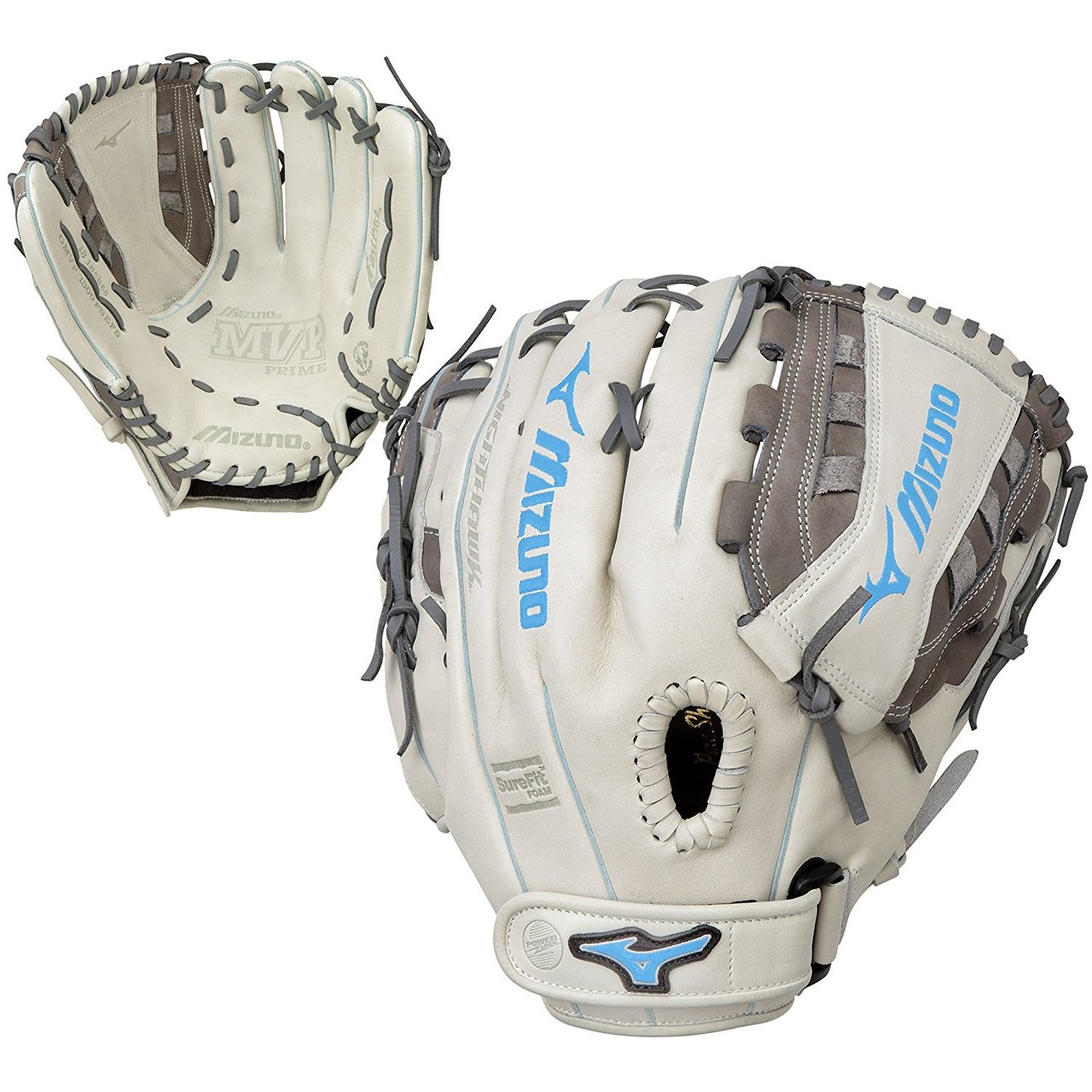 The MVP Prime SE fastpitch softball series gloves feature a Center Pocket Designed Pattern that naturally centers the pocket under the index finger for the most versatile break in possible. Professional style Bio Soft leather has the perfect balance of oil and softness for exceptional feel and firm control that serious players demand. Patent Pending Heel Flex Technology provides a more flexibleforgiving heel for the ultimate in feel and performance. UltraSoft palm liner provides excellent feeling and a soft finish while a Strong Edge Lace Design creates a more stable thumb and pinky. Plus Grip Thumb is an ultra comfortable padded thumb slot. - 13 Inch Fastpitch Model - Special Edition Colorway - Center Pocket Designed Pattern - Bio Soft Leather - Patent Pending Heel Flex Technology - UltraSoft Palm Liner - Strong Edge Lace Design - Plus Grip Thumb - V-Flex Notch for Easy Closure - PowerLock Wrist Closure - Gender Engineered for the Female Hand                                                              