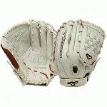 The Mizuno GMVP1300PSEF1 is a 13.00 inch fast pitch pitcher outfielder's glove that features Oil Plus leather for exceptional feel and firm control. The Power Lock closure provides the quickest and most secure fit available. Professional style Oil Plus leather has the perfect balance of oiled softness for exceptional feel and firm control that serious players demand. Durable Steer Soft palm liner. Power Lock closure provides the quickest and most secure fit available. Tartan web.