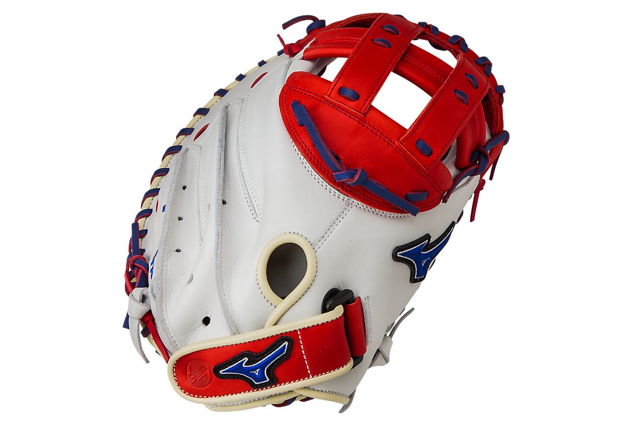 mizuno-mvp-prime-se-gxs50pse4-fastpitch-catchers-mitt-silver-red-right-hand-throw GXS50PSE4-Silver-Red-Right Hand Throw Mizuno  BioSoft Leather Professional style smooth leather that has the perfect balance