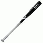 Mizuno MZB62 Bamboo Black and Silver Wood Baseball Bat