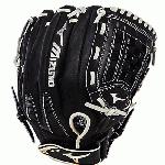 Mizuno Premier Softball Glove 12 inch Premier Series features full-grain leather shell. Premier Series features full-grain leather shell. ParaShock Plus palm pad. A polyurethane PowerLock strap secures the glove to your hand. Open back design for all sized hands. 12.00 Inch Utility. Arched Tartan Web.