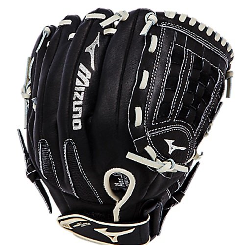 Mizuno Premier Softball Glove 12 inch Premier Series features full-grain leather shell. Premier Series features full-grain leather shell. ParaShock Plus palm pad. A polyurethane PowerLock strap secures the glove to your hand. Open back design for all sized hands. 12.00 Inch Utility. Arched Tartan Web.