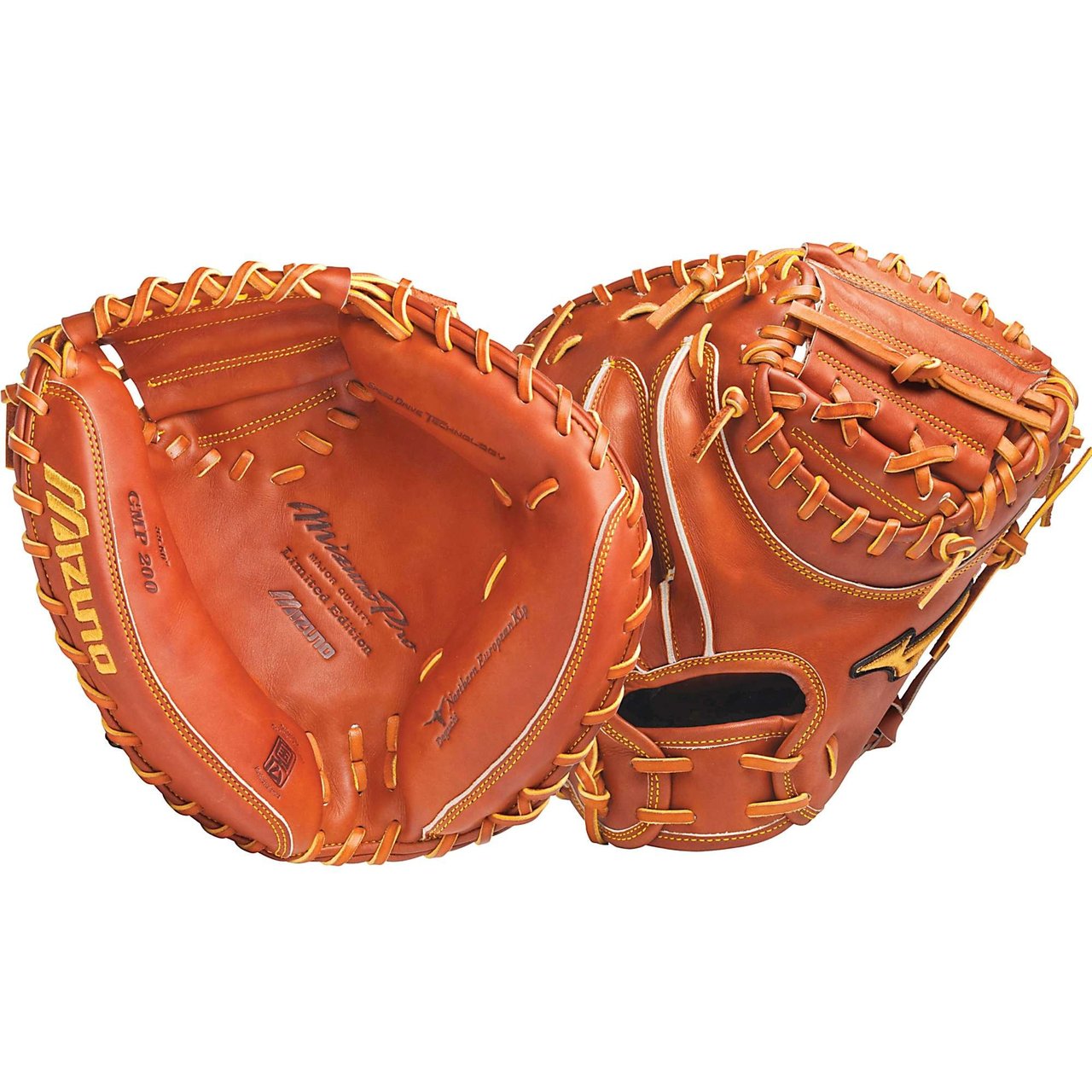 Mizuno Pro Limited catchers mitt. The best catchers mitt Mizuno makes, used by major league catchers using the best leather and materials.