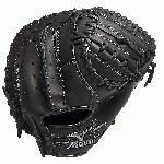 Mizuno Samurai Pro 34 Inch GXC31 Baseball Catcher's Mitt (Right Handed Throw) : The Samurai Pro catcher's mitt from Mizuno is made from the finest leather and features an integrated, patent pending, thumb protection technology. As with all Mizuno mitts, the GXC31 comes with the patented Parashock Palm which absorbs the shock of repeated use, providing less rebound, more protection, and ideal comfort. 34 Inch Catcher's Mitt Conventional Open Back Handcrafted Quality Two-Piece Closed Web Patent pending thumb protection technology
