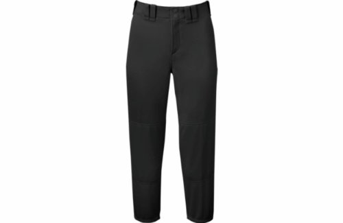 Mizuno Select Belted Low Rise Fastpitch Softball Pants Black Size S : 100% Polyester Double Knit (15 oz.)