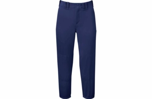 Mizuno Select Belted Low Rise Fastpitch Softball Pants Navy Size L : 100% Polyester Double Knit (15 oz.)