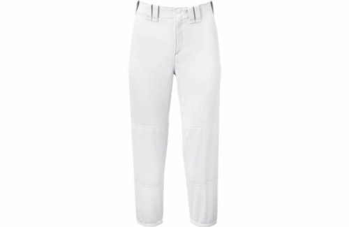 Mizuno Select Belted Low Rise Fastpitch Softball Pants White Size L : 100% Polyester Double Knit (15 oz.)