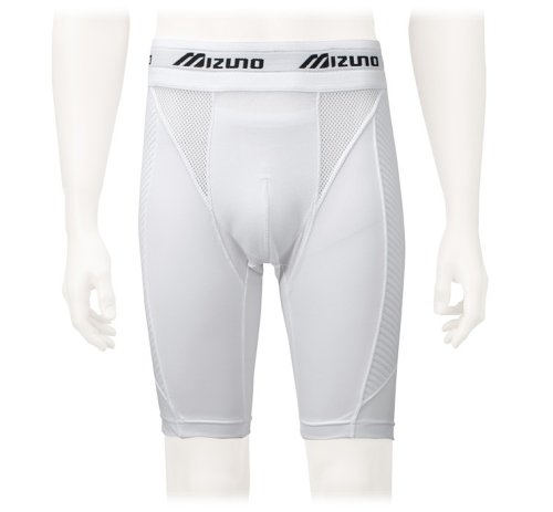 Mizuno Sliding Shorts Steal 350060 Mens (White, Large) : Lightweight micro-fiber polyester body and mesh inserts, cottonterry waistband, mock quilted side panels, cottonLYCRA cup pockets, D.F.Cut for full mobility and less friction, moisture management cottonterry waistband, mesh inserts for breath ability, MzO for rapid evaporation and comfort, integrated cup pocket (cup not included), padded side and seat for extra protection, worn by MLB Players.