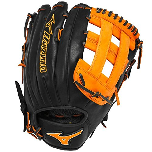 mizuno-slowpitch-gmvp1300pses3-softball-glove-13-inch-black-orange-right-hand-throw GMVP1300PSES3-Black-OrangeRightHandThrow Mizuno New Mizuno Slowpitch GMVP1300PSES3 Softball Glove 13 inch Black-Orange Right Hand Throw