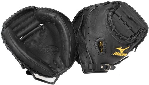 mizuno-supreme-series-gxc94-catchers-mitt-33-5-left-handed-throw GXC94-Left Handed Throw Mizuno 041969998786 Mizunos catchers mitts are made from top quality leather and utilize