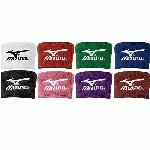 Mizuno Wristbands 370107 2 Inch Wristbands (Pink) : 80% Cotton  10% Nylon  10% Elastic Soft, thick terry construction absorbs perspiration and keeps bands dry with comfort Washable and durable with Runbird embroidered logo 2 inch length 3 inch width Sold by the pair 370107