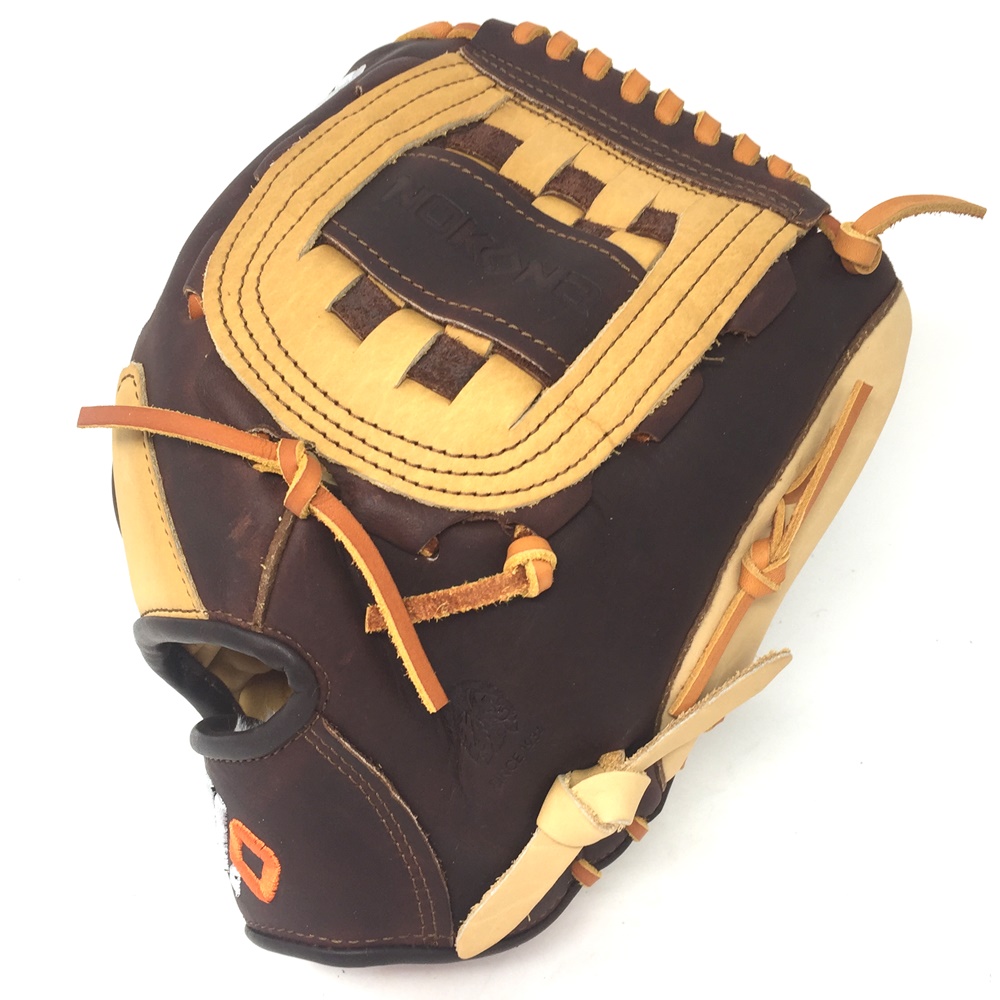 12.00 Inch Pattern Constructed With American Buffalo & Top Grain Stampede Leathers Conventional Open Back Fully Closed Web Infielder / Pitcher Glove