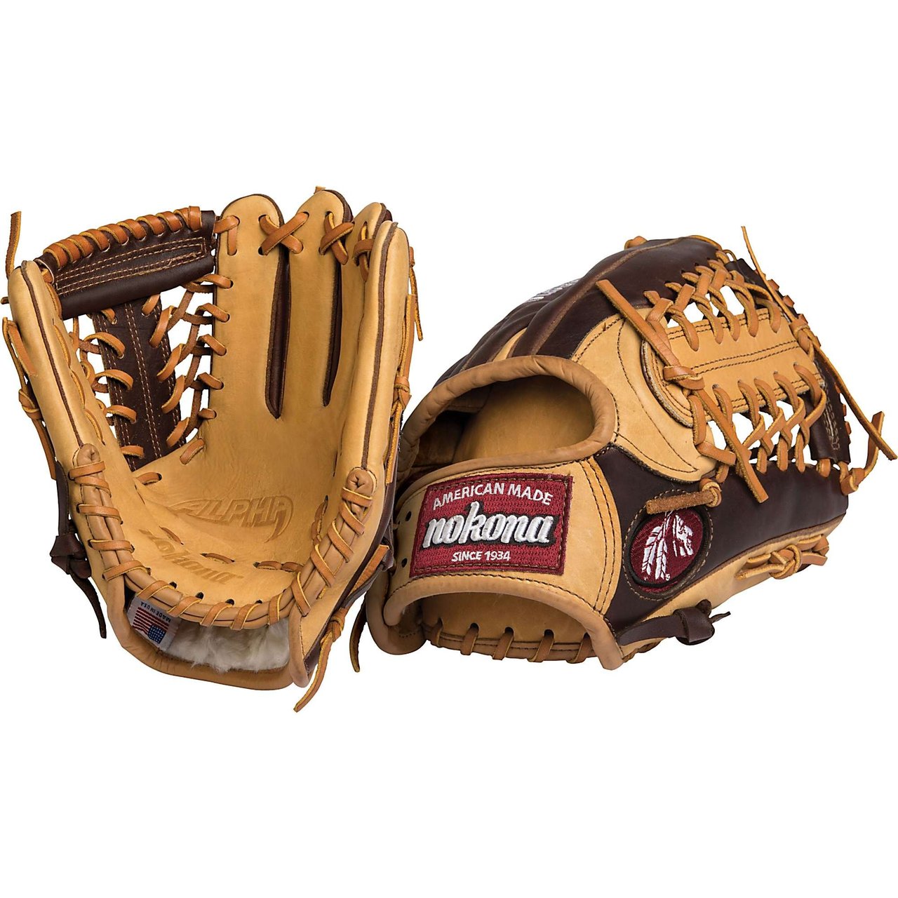 nokona-alpha-ab-1150m-baseball-glove-11-5-inch-right-hand-throw AB-1150M-Right Hand Throw Nokona 808808889304 The Alpha series baseball gloves has been expanded to include our