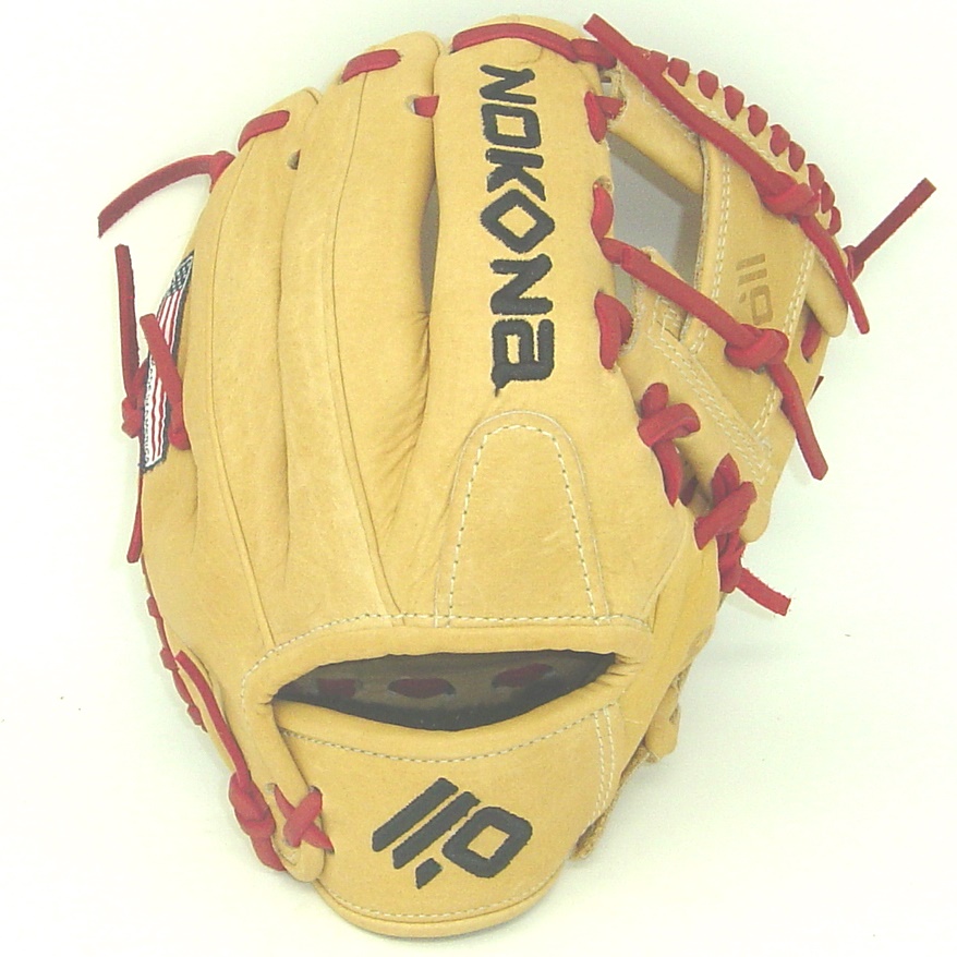 Introducing Nokona's Alpha Select youth baseball gloves! Constructed from top-of-the-line leathers, Stampede and Buffalo for ideal structure, weight, and very easy break-in. The combination of these two proprietary Nokona leathers makes these gloves ready for play right off the shelf without any need for steaming. Nokona has built a reputation for providing the highest quality gloves made with top grade leathers, that are made right here in the U.S.A. For over 75 years, Nokona has been making their product in Nocona, Texas where the people have dedicated their lives to providing the highest quality ball glove for players that demand excellence. This is their legacy. Since 1934, Nokona has been producing ball gloves for America's pastime right here in the United States.  