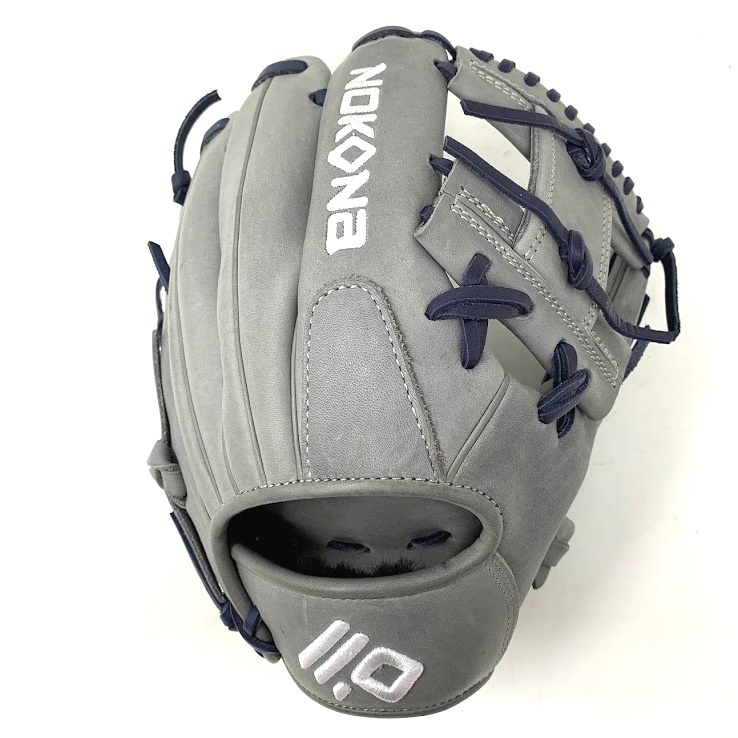 nokona-american-kip-11-5-baseball-glove-i-web-grey-navy-right-hand-throw A-1150I-GR-NV-RightHandThrow Nokona  The American Kip series made with the finest American steer hide