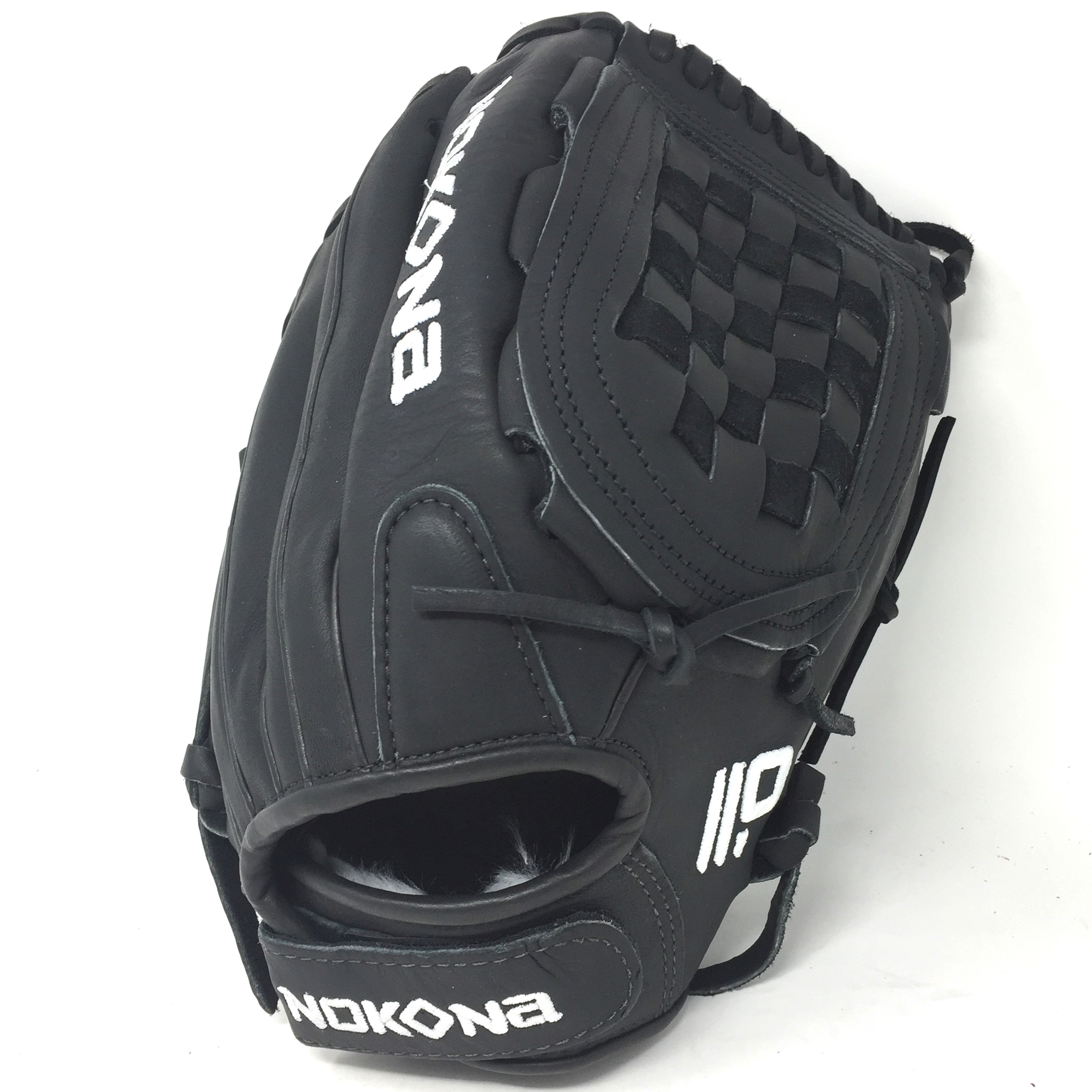 nokona-american-kip-12-5-fastpitch-softball-glove-right-hand-throw A-V1250C-BK-RightHandThrow Nokona 808808894261 12.5 Inch Pattern AmericanKIP - American Steerhide With Characteristics Similar To