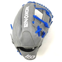 nokona american kip 14u gray with royal laces 11 25 baseball glove i web right hand throw