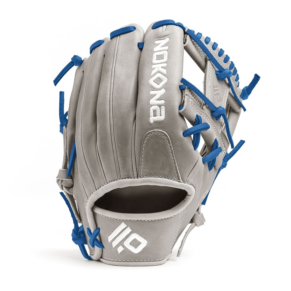 The American Kip series, made with the finest American steer hide, tanned to create a leather with similar characteristics to Japanese and European kip leather, making a light weight and highly structured glove. This series is offered in four modern colors - white, black, blonde, and gray - This glove is stiff and designed for 14 and under player with smaller hand opening.