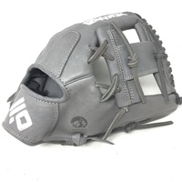 nokona american kip 14u gray with silver laces 11 25 baseball glove i web right hand throw