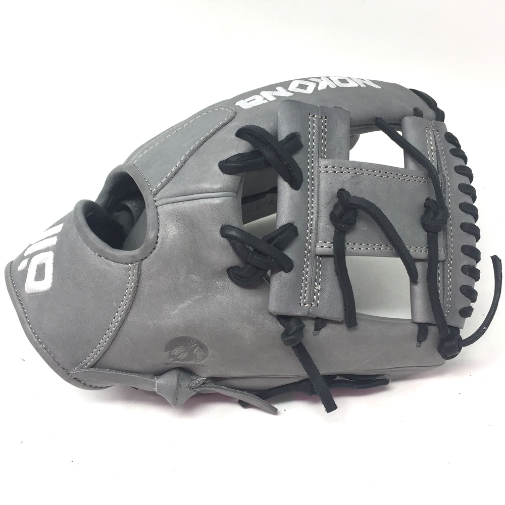 nokona-american-kip-gray-with-black-laces-11-5-baseball-glove-i-web-right-hand-throw A-1150I-GR-BK-RightHandThrow Nokona Does Not Apply The American Kip series made with the finest American steer hide
