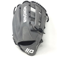 nokona american kip gray with black laces 12 baseball glove h web right hand throw