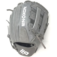 nokona american kip gray with grey laces 11 5 baseball glove closed h web right hand throw