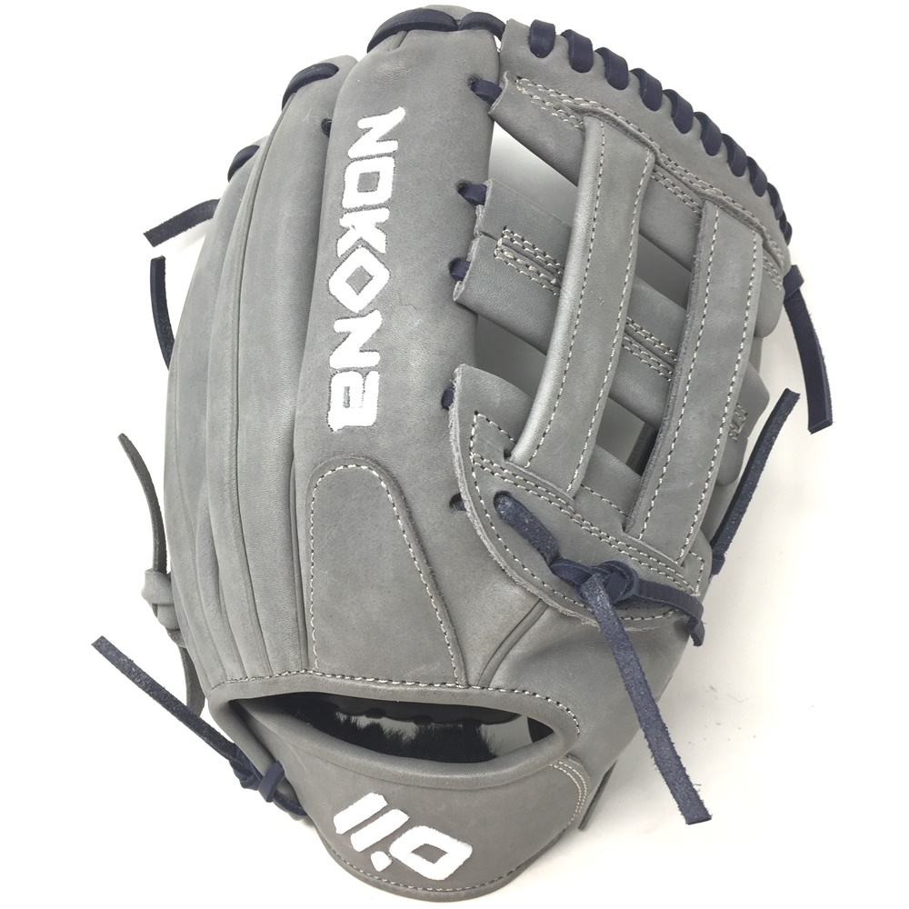 nokona-american-kip-gray-with-navy-laces-11-5-baseball-glove-closed-h-web-right-hand-throw A-1150H-GR-NV-RightHandThrow Nokona Does Not Apply The American Kip series made with the finest American steer hide