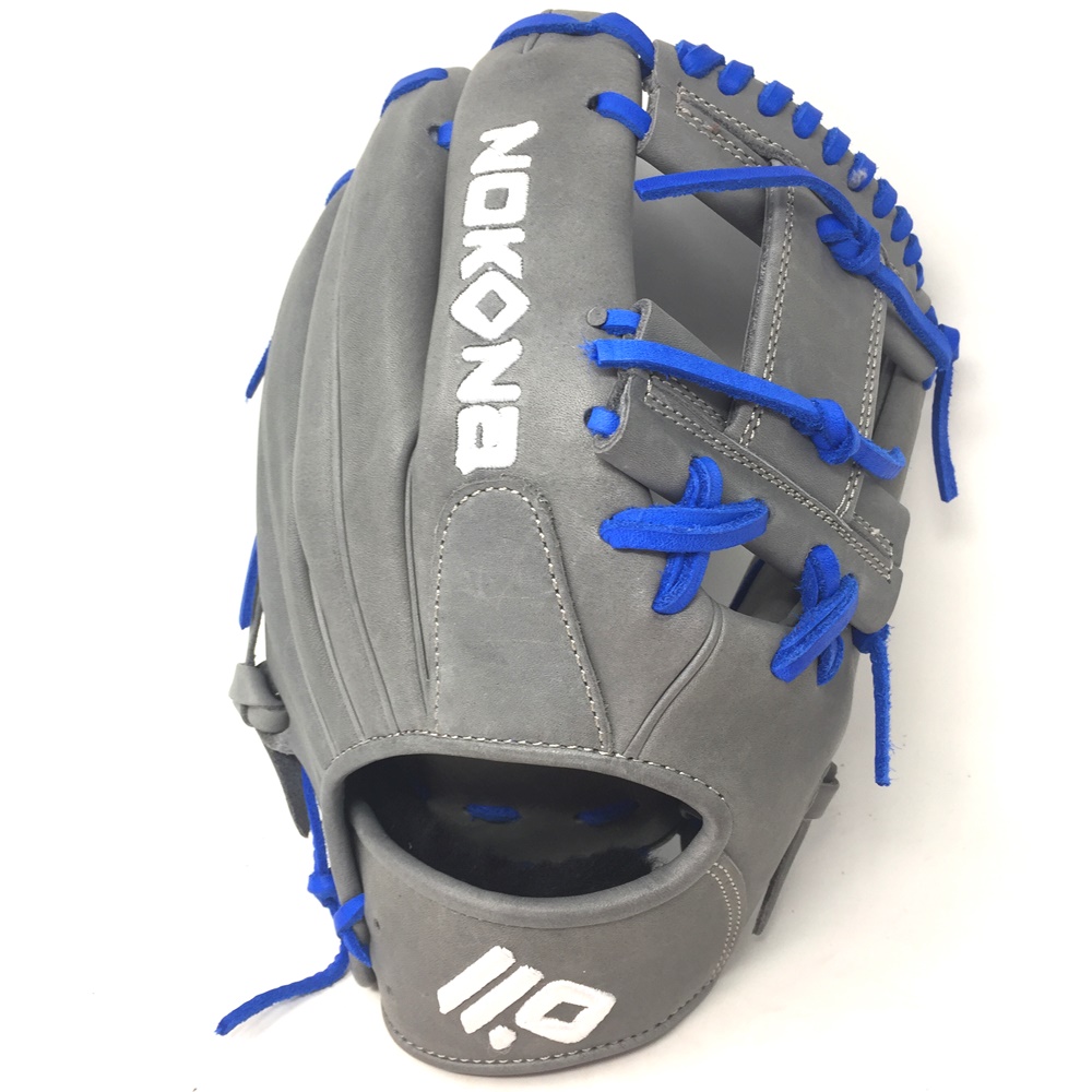 nokona-american-kip-gray-with-royal-laces-11-5-baseball-glove-i-web-right-hand-throw A-1150I-GR-RY-RightHandThrow Nokona Does Not Apply The American Kip series made with the finest American steer hide