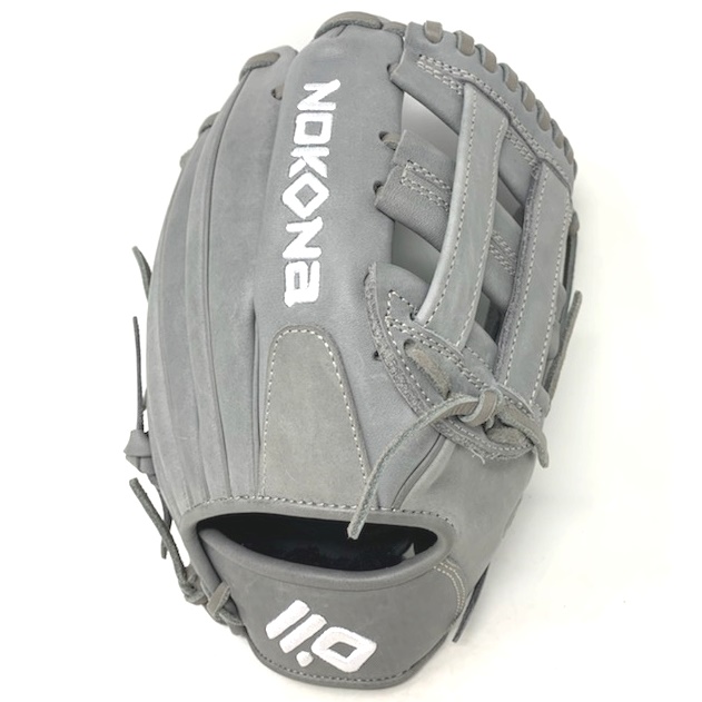 The American Kip series, made with the finest American steer hide, tanned to create a leather with similar characteristics to Japanese and European kip leather, making a light weight and highly structured glove. This series is offered in four modern colors - white, black, blonde, and gray - and is a top choice among or pro players.