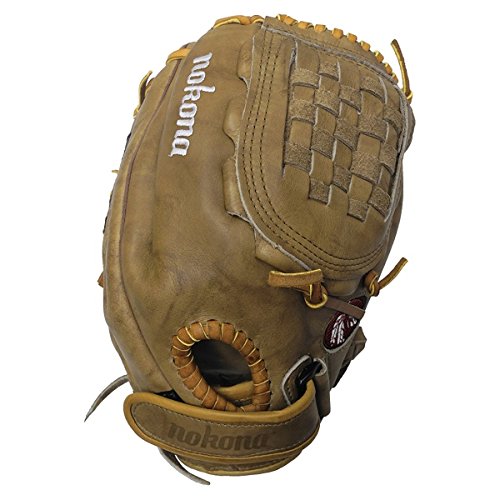 nokona-banana-tan-fast-pitch-btf-1200c-softball-glove-12-inch-right-handed-throw BTF-1200C-Right Handed Throw Nokona 808808888932 Nokona Banana Tanned is game ready leather on this fastpitch nokona