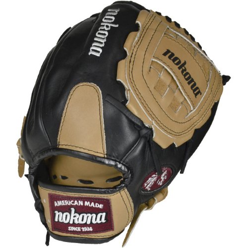 Nokona Bloodlne Pro Elite Sandstone Baseball Glove Closed Web. A unique tanning process gives the Nokona Bloodline Baseball Gloves the sturdiness top baseball players demand and the comfort they deserve. Years of work with a vast array of leathers has allowed us to develop baseball gloves for each position on the field. 12 Inch Baseball Pattern. Position Specific Leather CT1. Prime Palm  Sturdy and Rigid Prime Back. Interior Thumb and Pinky Frame for Support. Laminated Palm for better feel. Full Grain Glove Liner. Wide Pocket Design for Pitching. Beathable Finger Stalls. Genuine Sheep Skin Pelt.