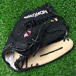 pNokona young adult black alpha American Bison S-7MTB Baseball Glove 12.75 Trap Web./p