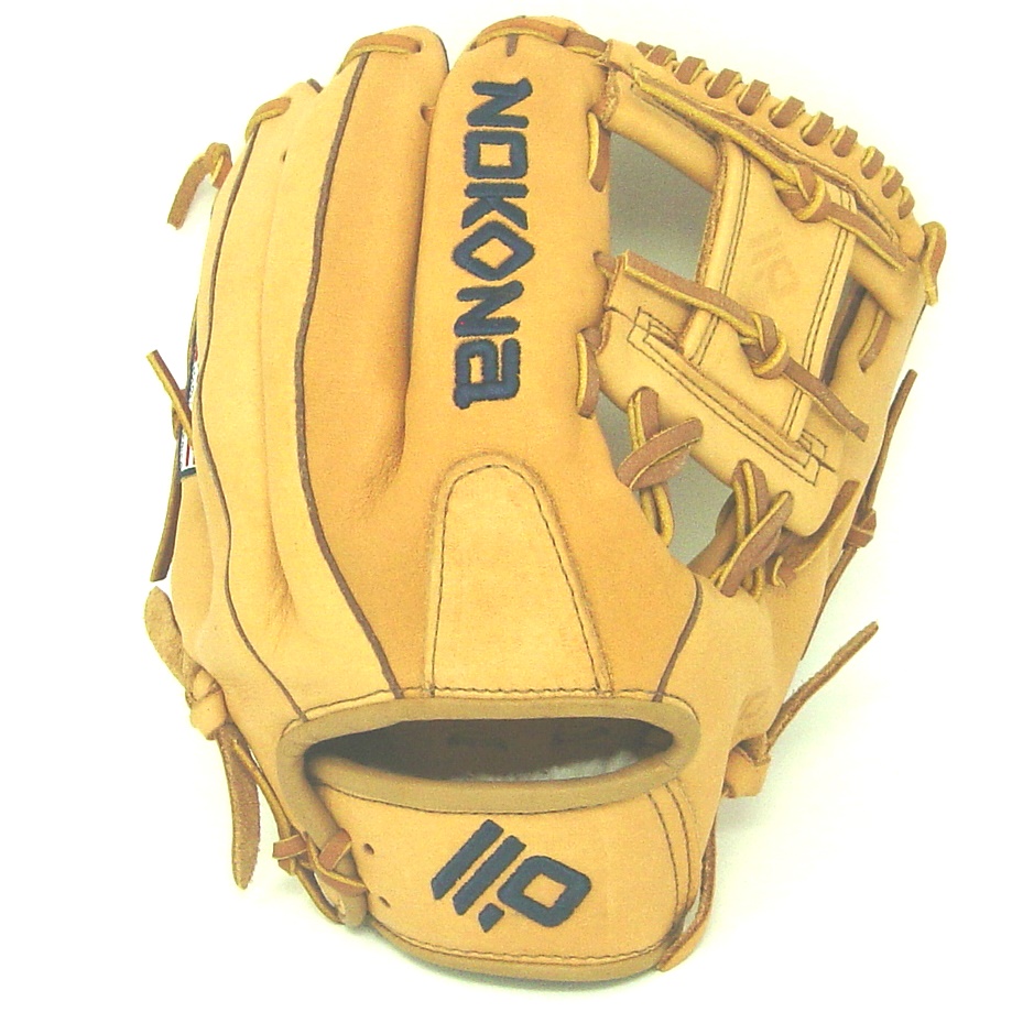 The Cobalt-XFT series, a limited edition design that is like nothing you've ever seen before with tremendous quality, craftsmanship, and innovation. Each baseball glove is sourced and tanned to Nokona's specification right here in the United States (Nocona, TX). Constructed with Nokona's premium top grain steer hide, this model's leather is tanned a navy color and exceptionally soft. Although they are soft, these elite baseball gloves will maintain their structure season after season with exceptional durability. If you get a chance to try the Cobalt-XFT on, you won't want to take it off! Nokona: America's Pastime, American Made.