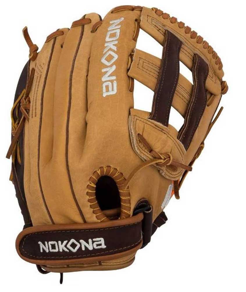 Premium Buffalo and Steerhide Leather Nokona s Alpha Series Lightweight and Durable Near game-ready break in time Right Hand throw only