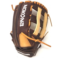 pPremium Buffalo and Steerhide Leather Nokona s Alpha Series Lightweight and Durable Near game-ready break in time Right Hand throw only/p