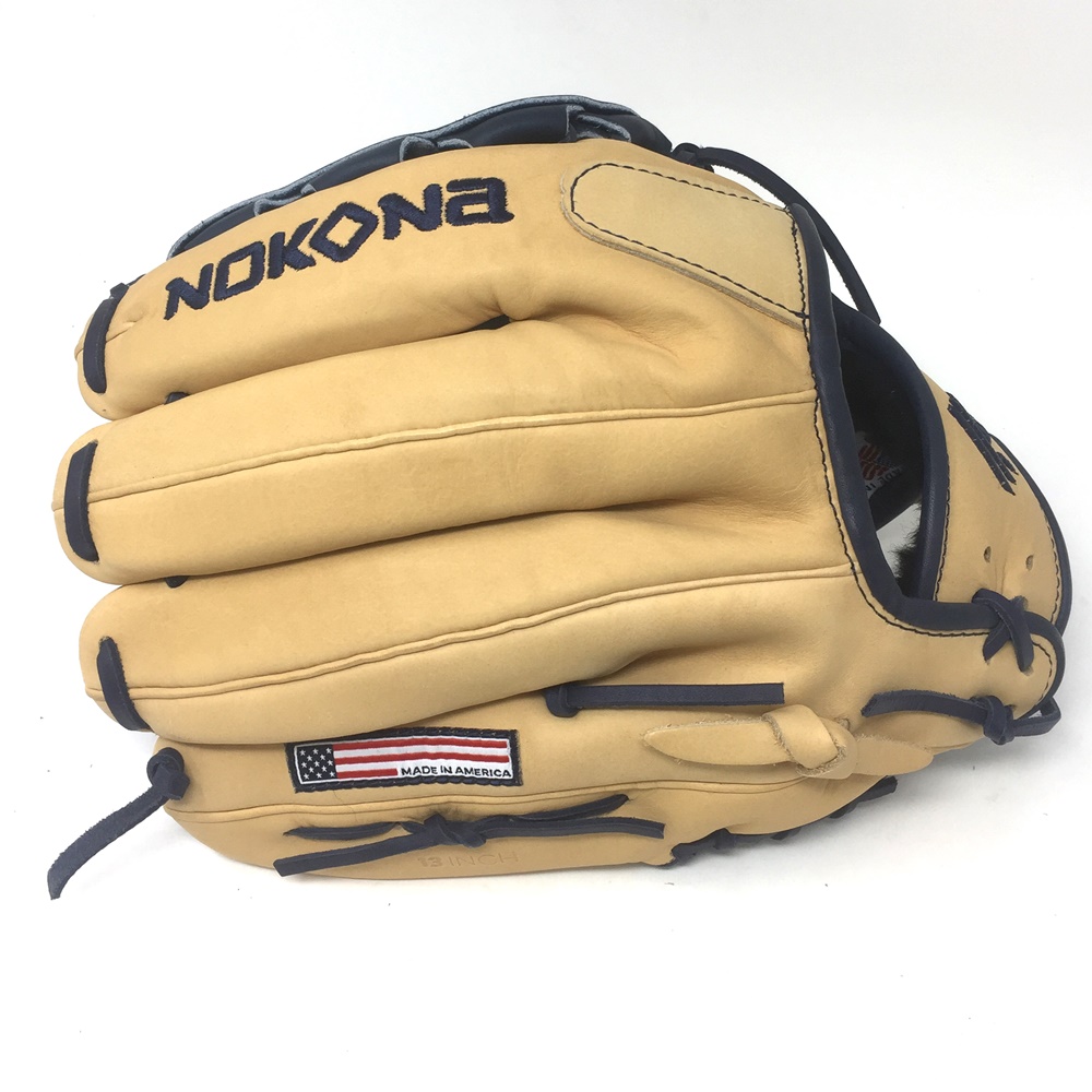 Introducing the Nokona SKN series, a unique combination of Nokona's proprietary American Bison and Japanese CalfSKN. This glove is lightweight and highly structured, for professional, college, and elite players at all levels. The ultimate combination, featuring the character and feel of Nokona's signature American Bison, with the performance and technical edge of CalfSkin.