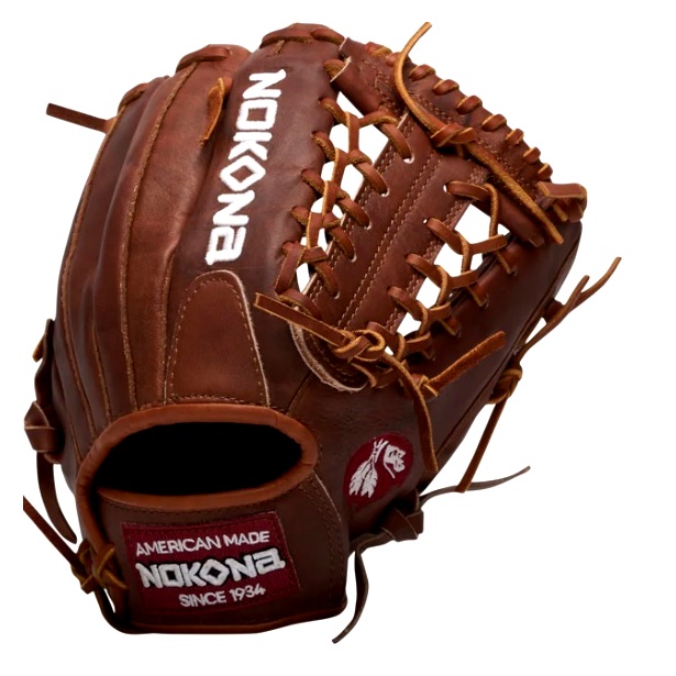 11.5 Infield Pattern Modified Web Walnut Steerhide Leather Conventional Open Back. Inspired by Nokona’s history of handcrafting ball gloves in America for over 80 years, the proprietary Walnut Crunch leather is a signature of Nokona. This glove provides great stability, durability, and a game-ready feel. This classic series has been updated with a new look that highlights the gloves’ modern features, while paying tribute to Nokona’s long-standing baseball and softball heritage. - 11.5 Inch Model - Modified Trap Web - Open Back - Walnut Crunch Steerhide Leather - Weight: ~650g