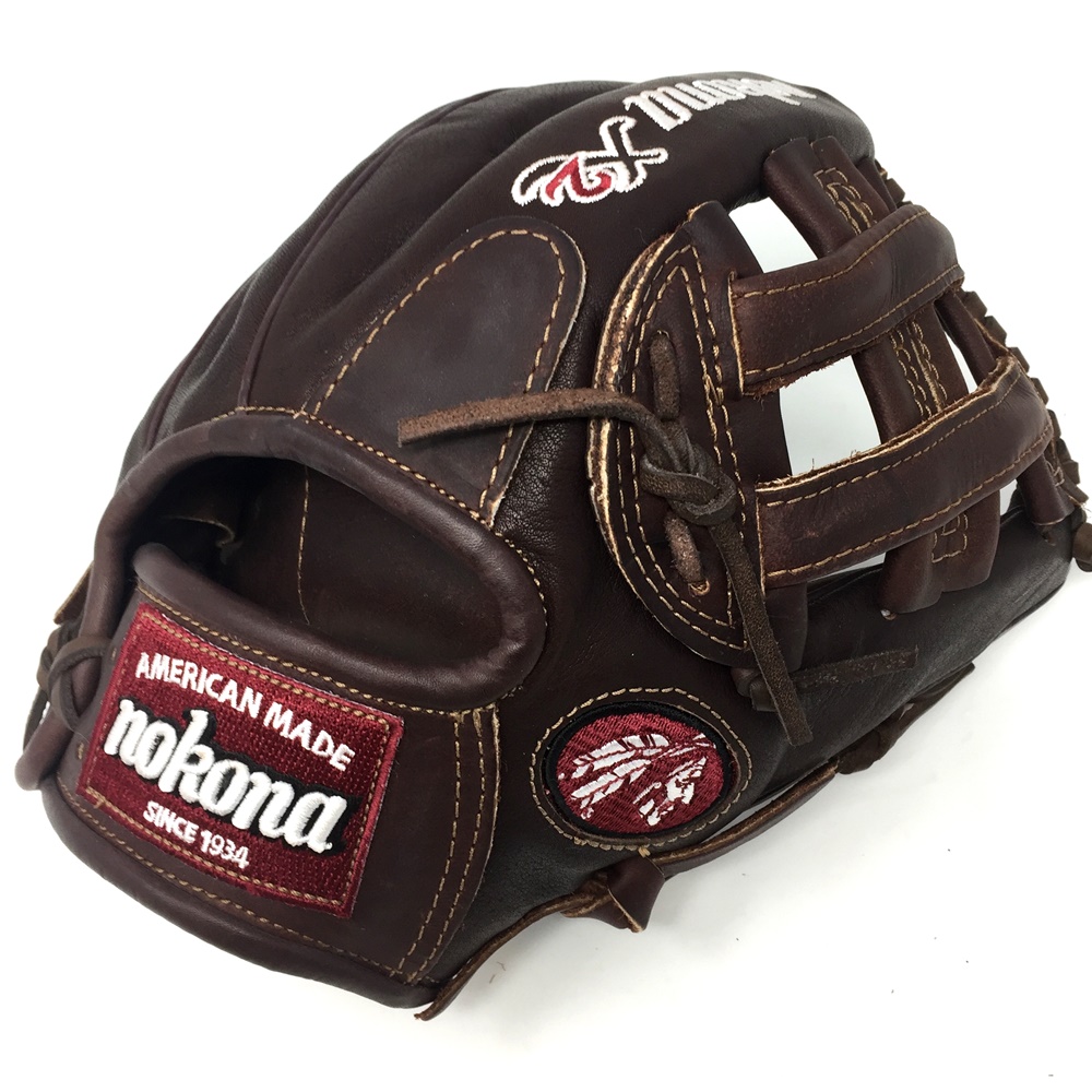 Nokona X2 Elite Series 11.75 inch Baseball Glove (Right Handed Throw) : The Nokona X2 Elite is Nokona's highest performance, ready-for-play, position-specific series. For the game's most skilled players, the X2 is for those who are looking for the highest performance and quality, as well as the quickest break-in period on the market. Made with distinct combinations of Nokona's proprietary Stampede Steerhide, Kangaroo Leather, and Nolera Composite Padding System for position-specific excellence. Each glove is ready-for-play right off the shelf without the need for steaming, and with the ideal level of feel, flexibility, and rigidity