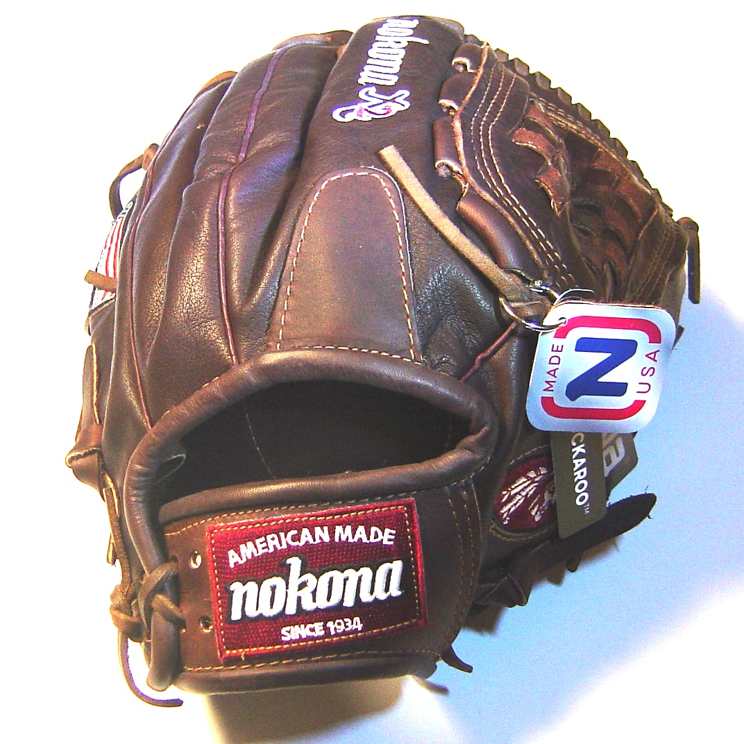 Nokona X2 X2-1300C Softball Glove 13 inch (Right Hand Throw) : Nokonas highest-performance, ready-for-play, position-specific series. For the games most skilled players, the X2 is for those who are looking for the highest performance and quality, as well as the quickest break-in period on the market. Made with distinct combinations of Nokonas proprietary Stampede Steerhide, Kangaroo Leather, and Nolera Composite Padding System for position-specific excellence. Each glove is ready-for-play right off the shelf without the need for steaming, and with the ideal level of feel, flexibility, and rigidity right where you need it.