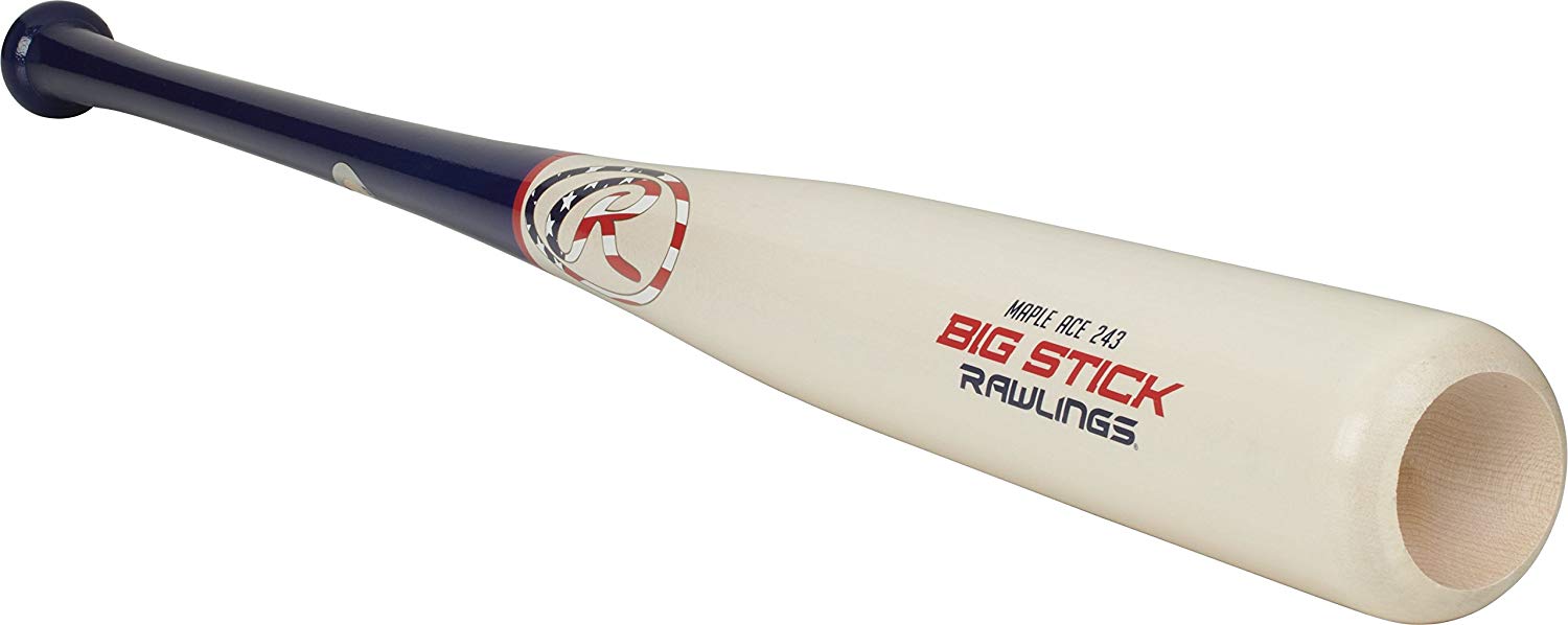 rawlings-big-stick-243-maple-ace-wood-bat-32-inch R243MA-32 Rawlings 083321530432 100% Other Fibers Large big stick barrel size classified as anything